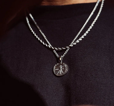 The Vitruvian Silver Pendant Necklace