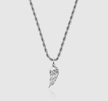 The Silver Wing Pendant Necklace