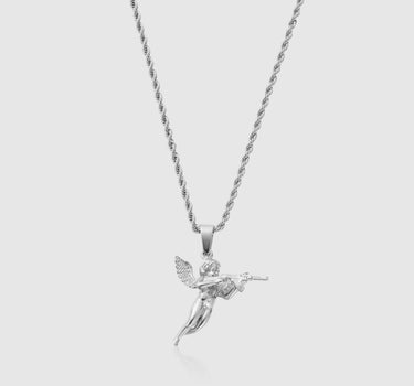 The Silver Cupid Charm Necklace