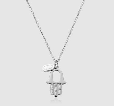 The Silver Hamsa Necklace