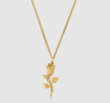 Classy Golden Rose Necklace